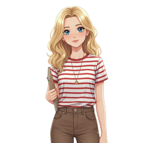 Teenie blondes Mädchen